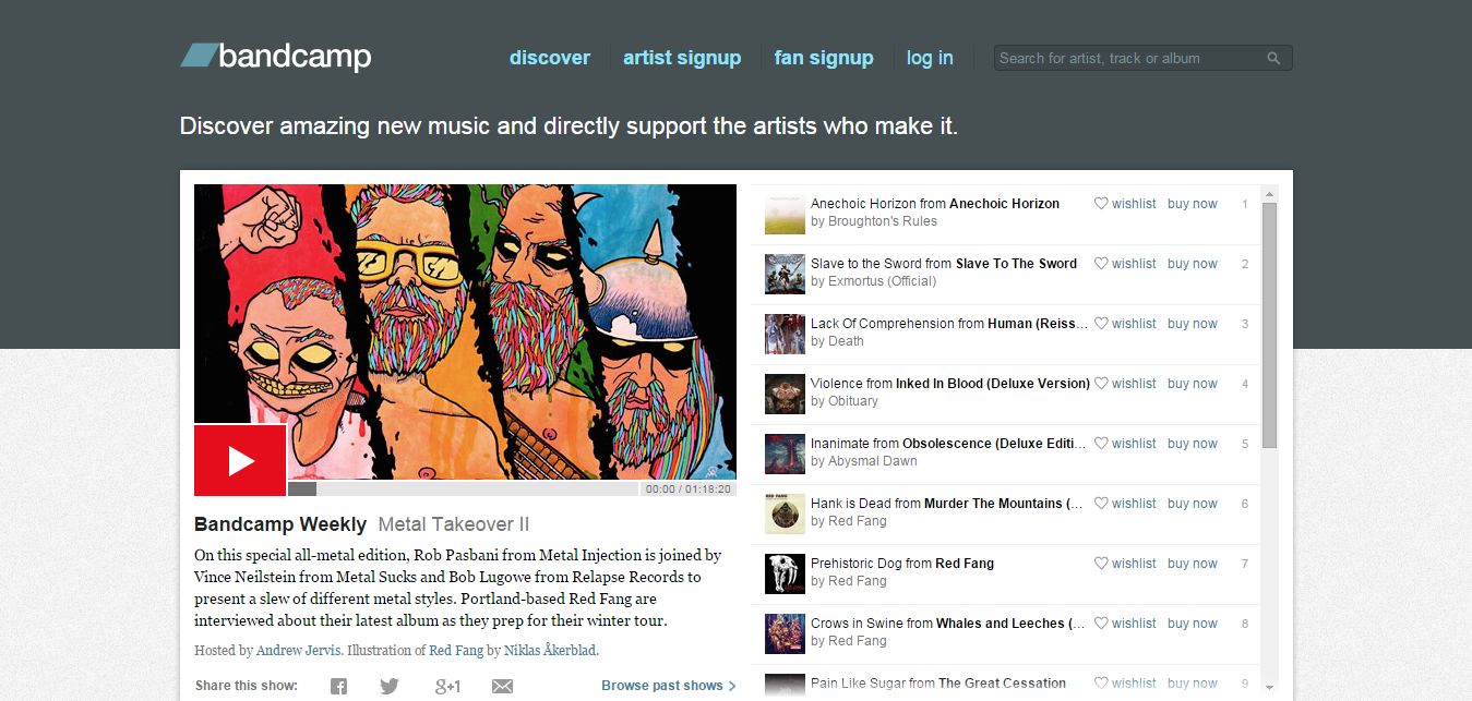 Bandcamp Clone Script