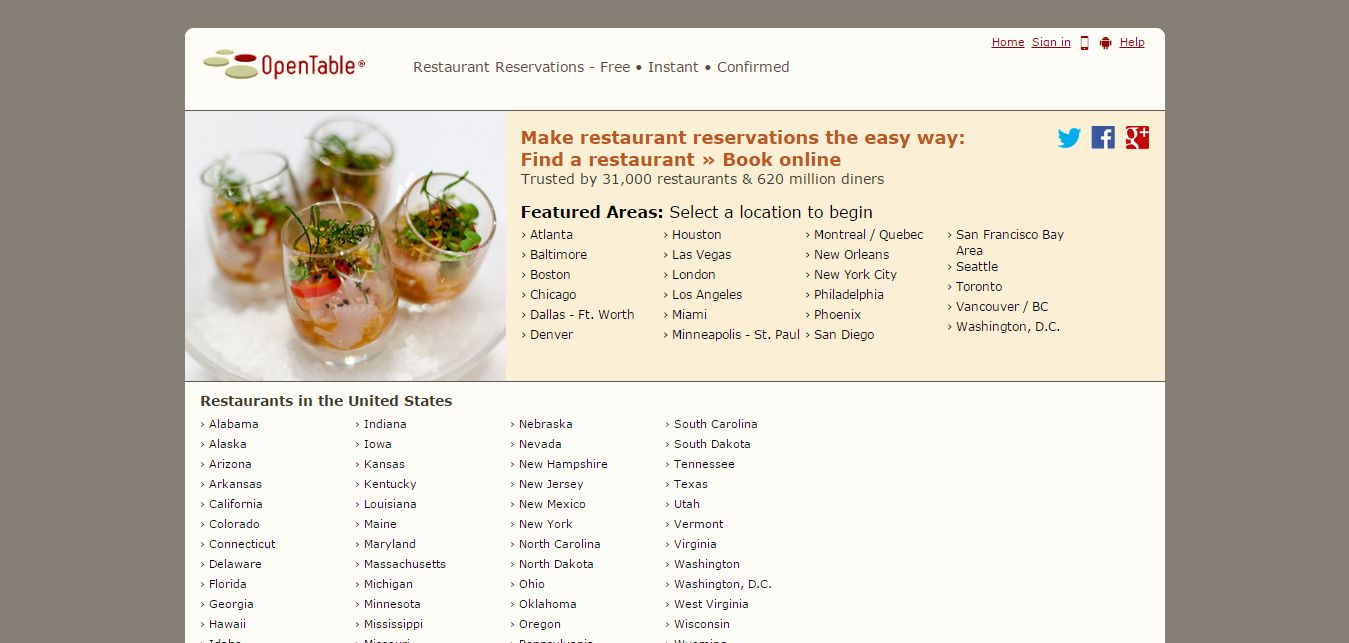 OpenTable Clone Script